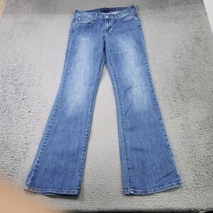Levis Slight Curve Bootcut Jeans Womens 6 Blue Medium Wash Mid Rise Denim Pants